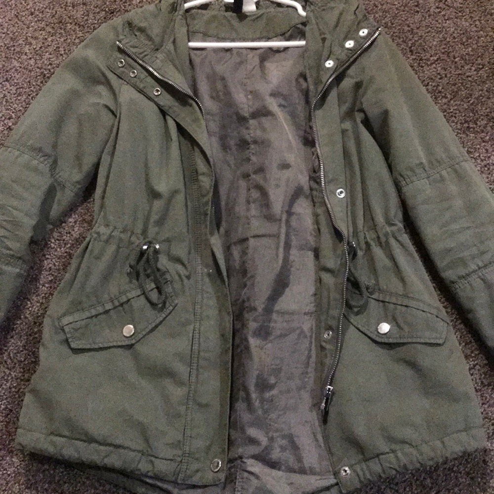 Green cargo jacket